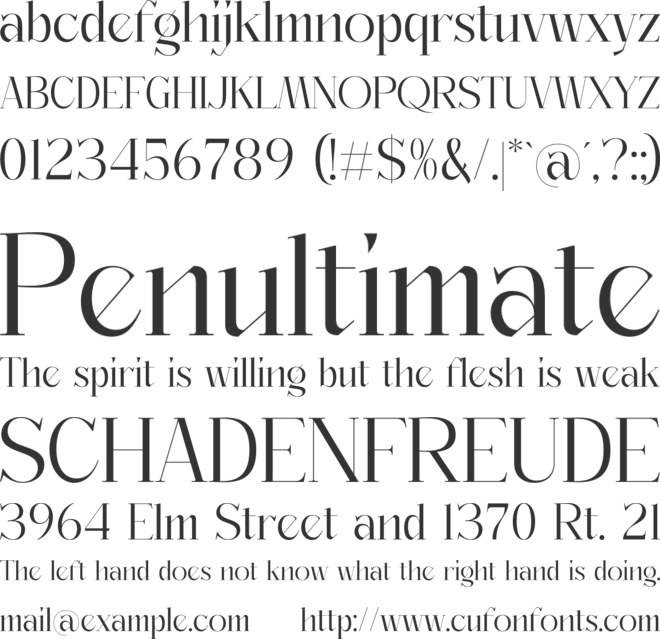 Badgline font preview