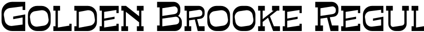 Golden Brooke Regular font