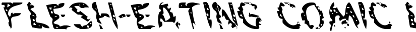Flesh-Eating Comic Leftalic Italic font