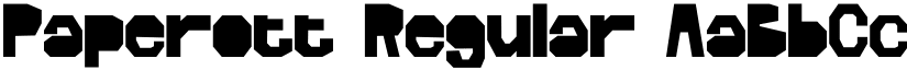 Paperott Regular font