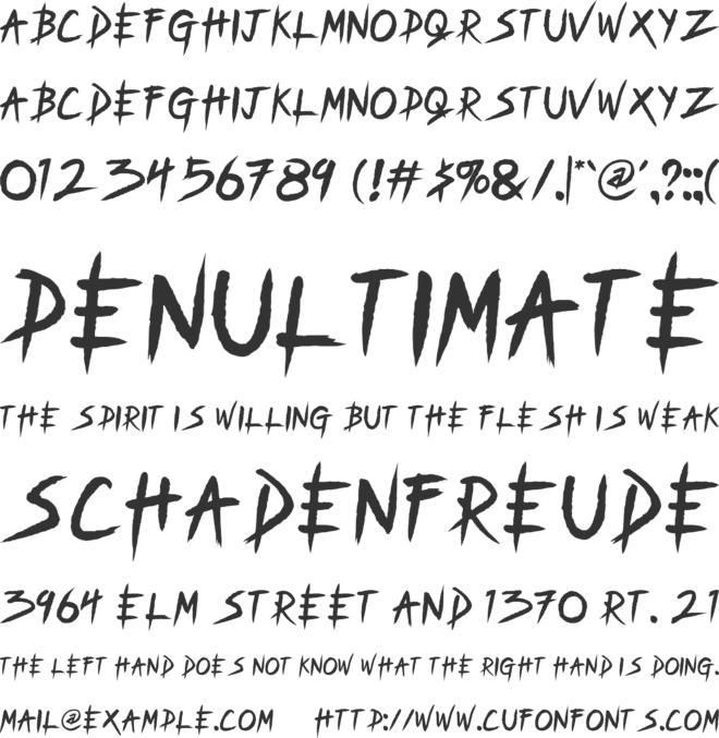 Crasher Gear font preview