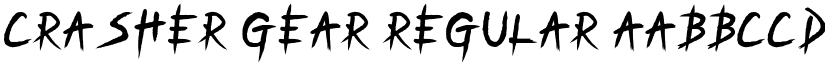Crasher Gear Regular font
