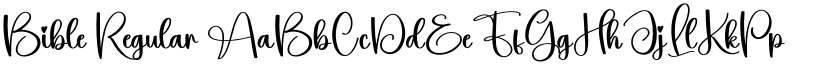 Bible Regular font