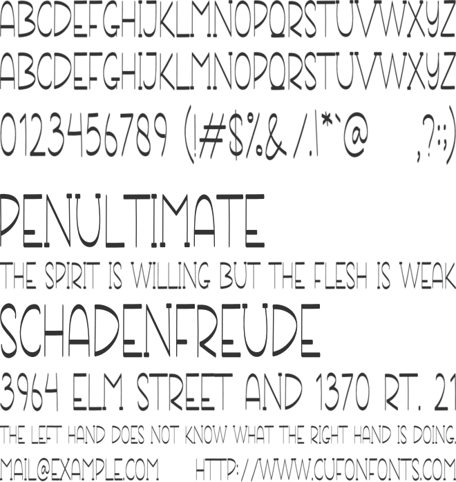 Ballon Rainbow font preview