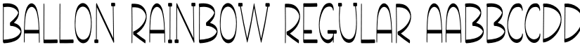 Ballon Rainbow Regular font