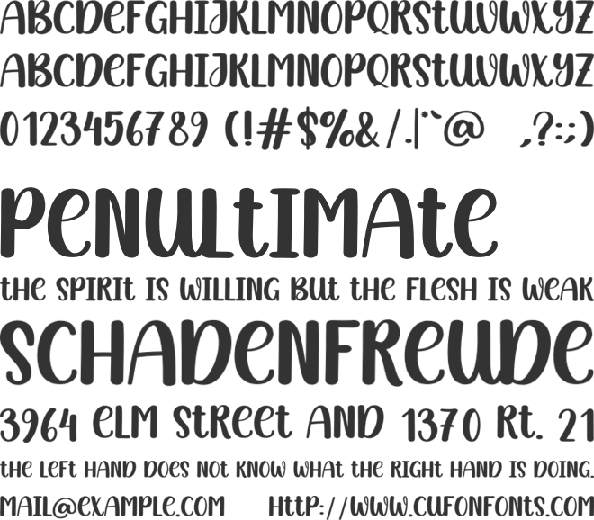 Simple Moment font preview