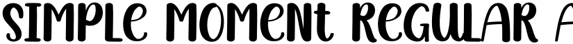 Simple Moment Regular font