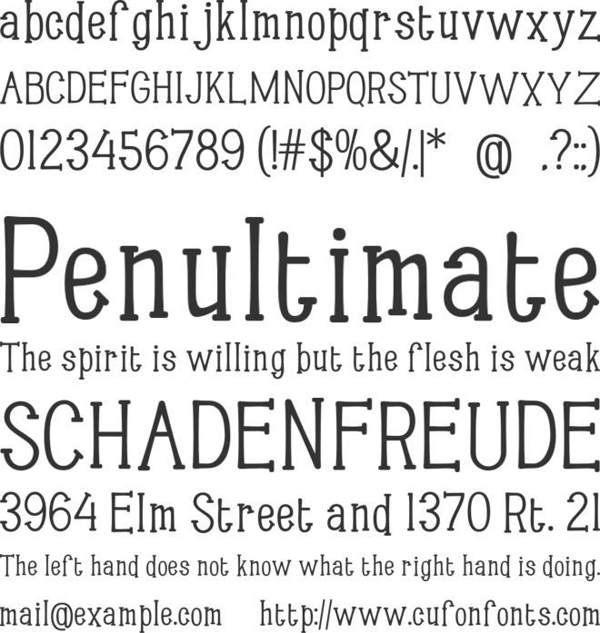 Infectious Halloween font preview