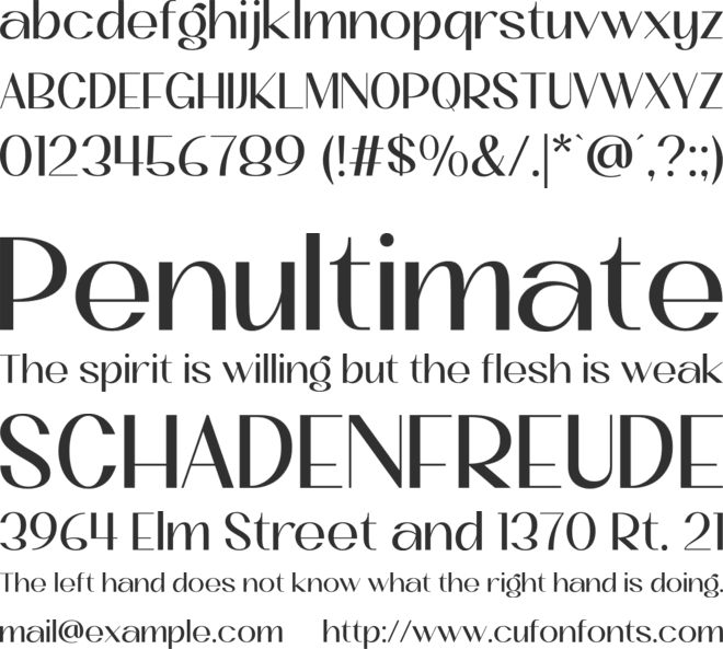 Morehla font preview