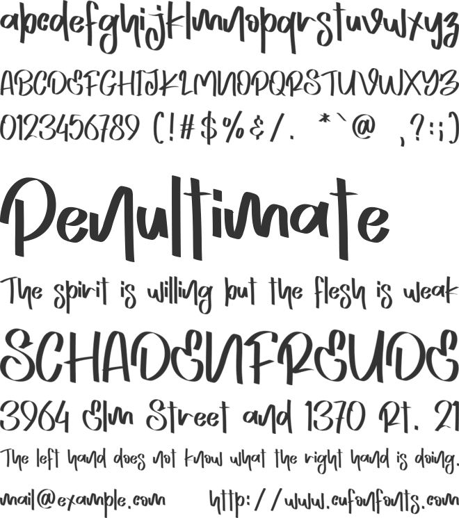 Orange Pumpkin - Personal Use font preview