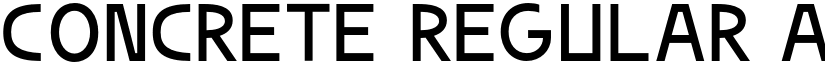 Concrete Regular font