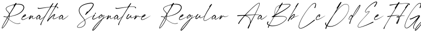 Renatha Signature Regular font