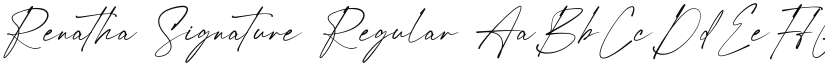 Renatha Signature font download