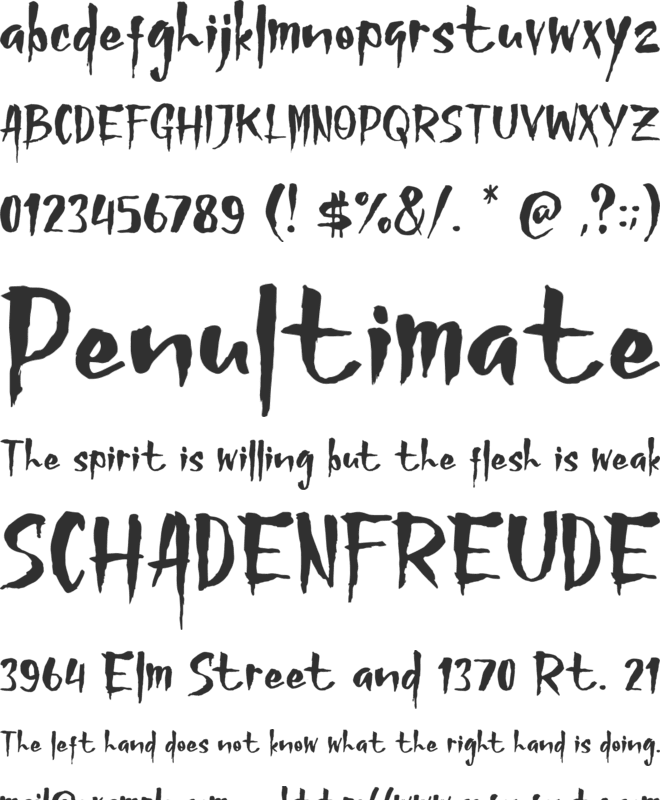 Midnight Stories font preview