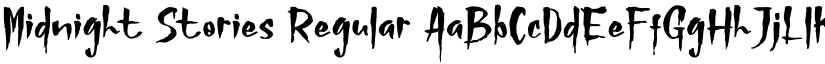 Midnight Stories Regular font