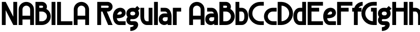 NABILA Regular font
