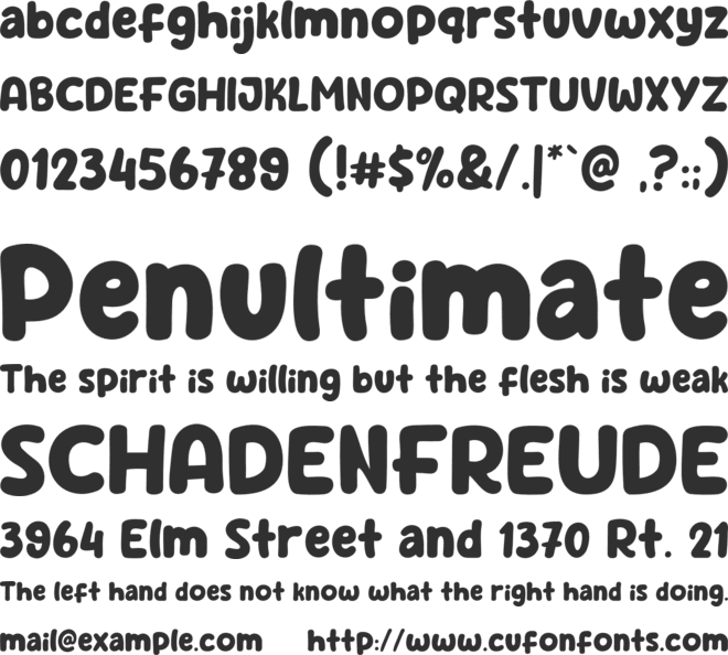 Nice Tango font preview