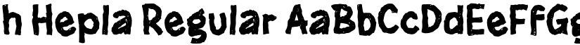 h Hepla Regular font