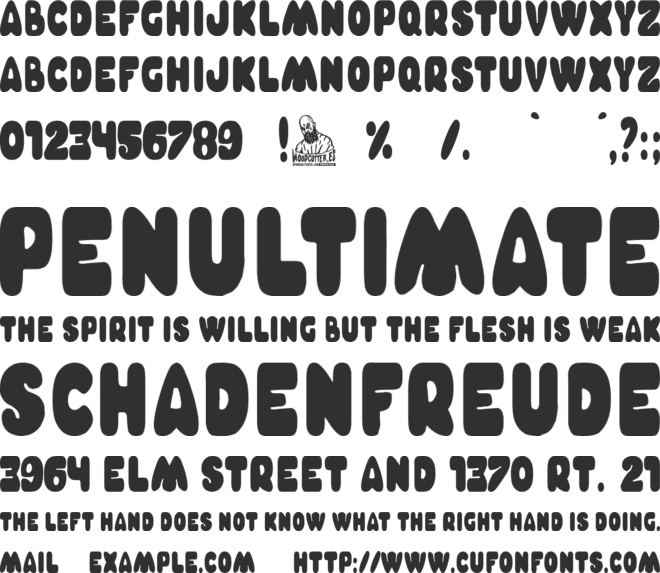 Charnego Nation font preview