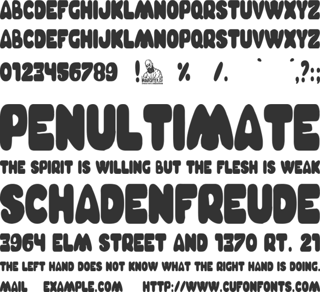 Charnego Nation font preview