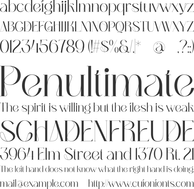 Bumerang font preview