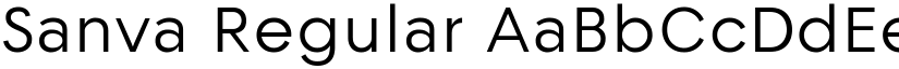 Sanva Regular font