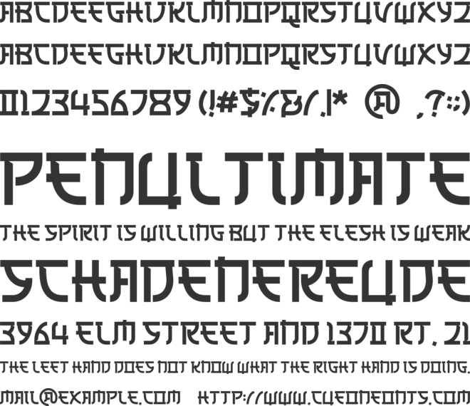 Japan Rich font preview