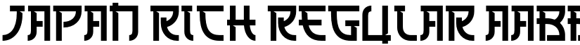 Japan Rich Regular font