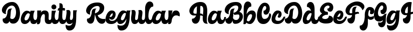 Danity Regular font