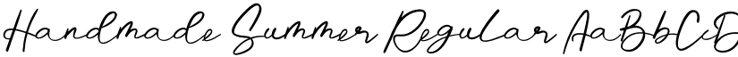 Handmade Summer Regular font