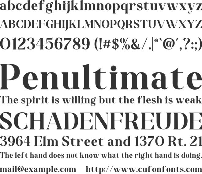 Chiara Feragni font preview