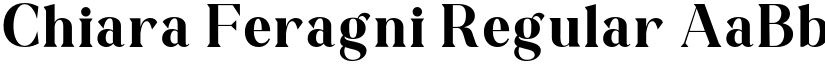 Chiara Feragni Regular font