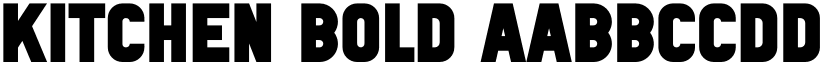 Kitchen Bold font
