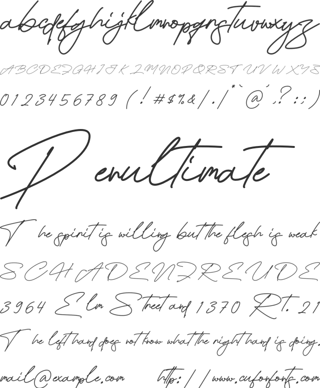 BrittanyAgustina font preview