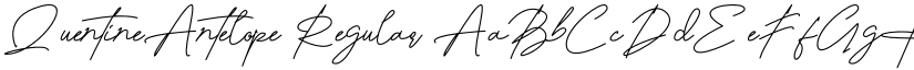 QuentineAntelope Regular font