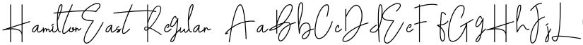 HamiltonEast Regular font