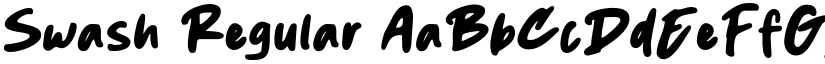 Swash Regular font