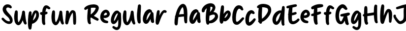 Supfun Regular font