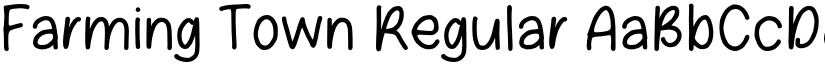 Farming Town Regular font