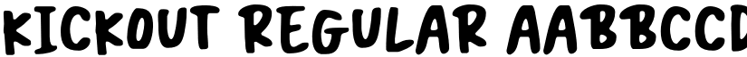 Kickout Regular font