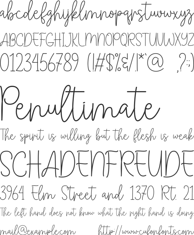 Dating Love - Personal Use font preview