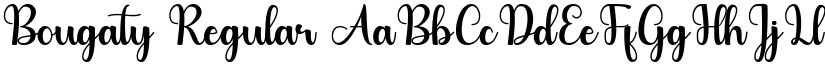 Bougaty Regular font