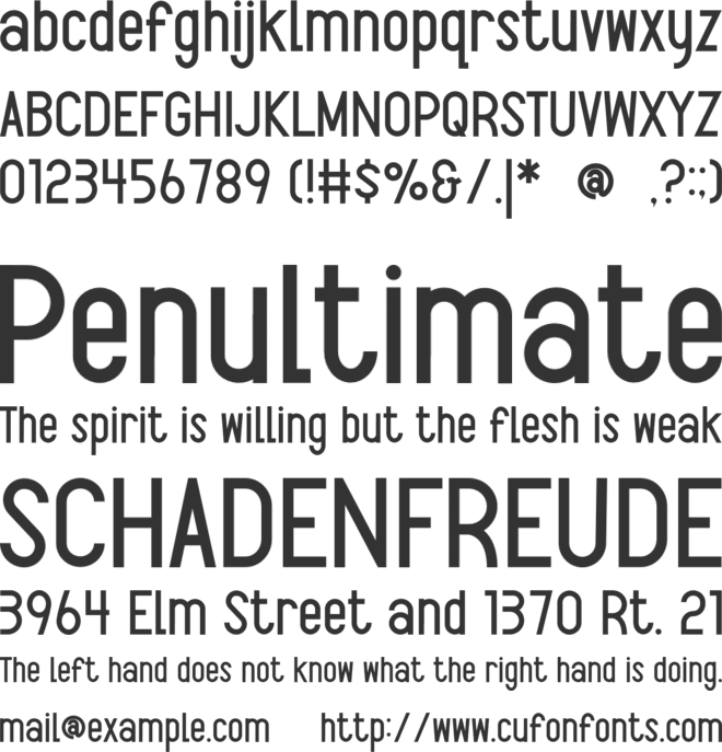 Morqueen font preview