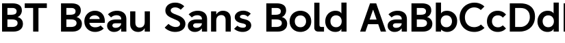 BT Beau Sans Bold font