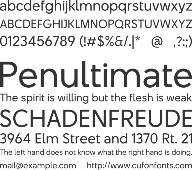 BT Beau Sans font preview