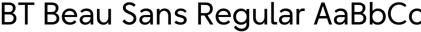 BT Beau Sans Regular font