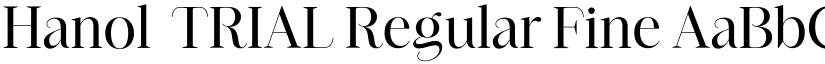 Hanol_TRIAL Regular Fine font