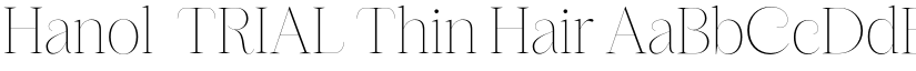 Hanol_TRIAL Thin Hair font