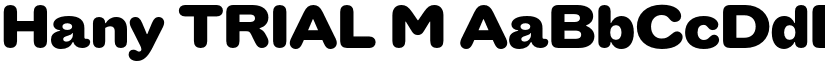 Hany TRIAL M font