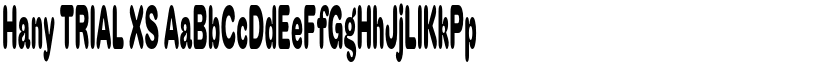 Hany TRIAL XS font